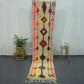 DecorBites™ Moroccan Handmade Azilal Rug 2.7m x 0.7m