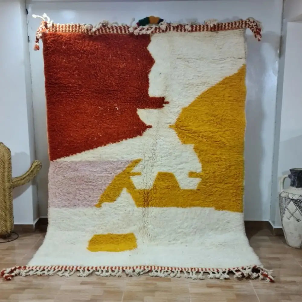 DecorBites™ Moroccan Handmade Beni Ouarain Carpet 2.5m x 1.5m