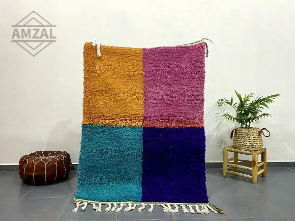 DecorBites™ Moroccan Handmade Beni Ouarain Rug 1.5m / 1m