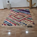 DecorBites™ Moroccan Handmade Beni Ouarain Rug 1.5m x 1m