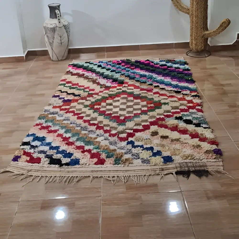 DecorBites™ Moroccan Handmade Beni Ouarain Rug 1.5m x 1m