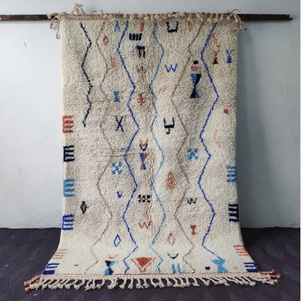 DecorBites™ Moroccan Handmade Beni Ouarain Rug 2.5m x 1.5m