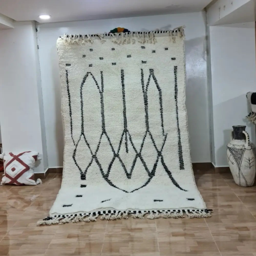 DecorBites™ Moroccan Handmade Beni Ouarain Rug 2.5m x 1.5m