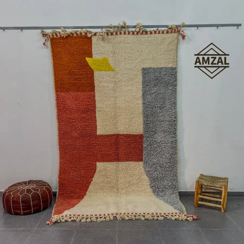 DecorBites™ Moroccan Handmade Beni Ouarain rug 2.5m x 1.5m