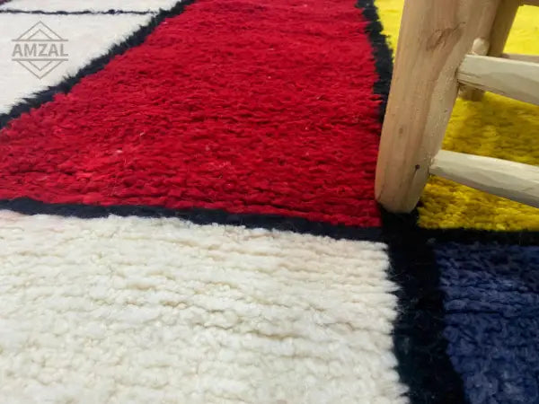 DecorBites™ Moroccan Handmade Beni Ouarain Rug - 3m / 2m