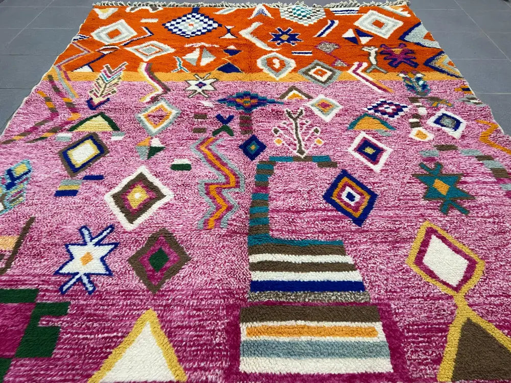DecorBites™ Moroccan Handmade Beni Ouarain Rug 3m x 2.5m
