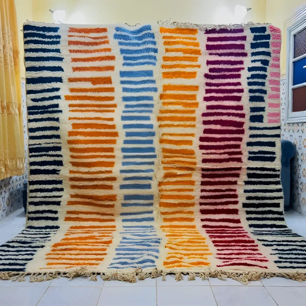 DecorBites™ Moroccan Handmade Beni Ouarain rug 3m x 2.5m