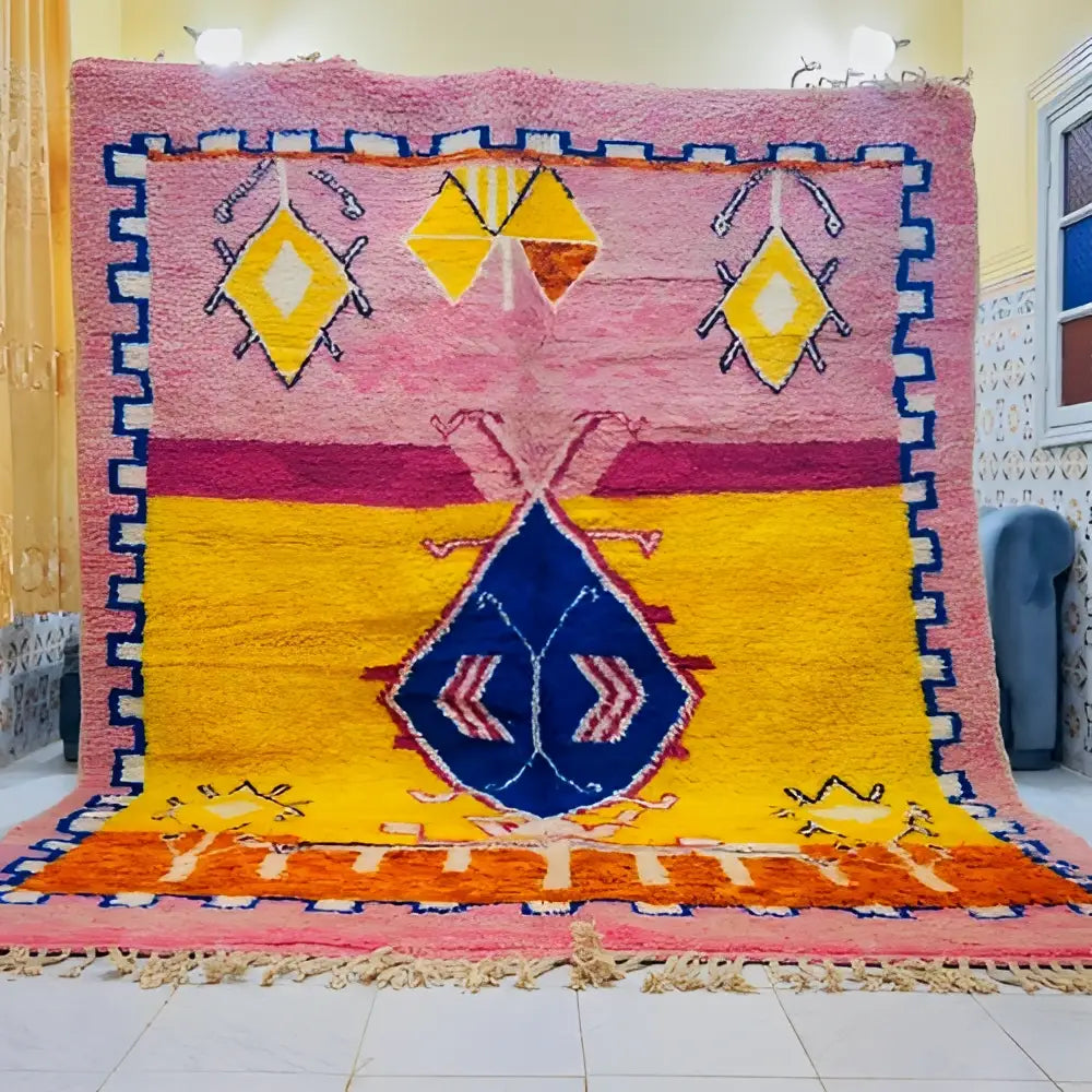 DecorBites™ Moroccan Handmade Beni Ouarain Rug 3m x 2.5m