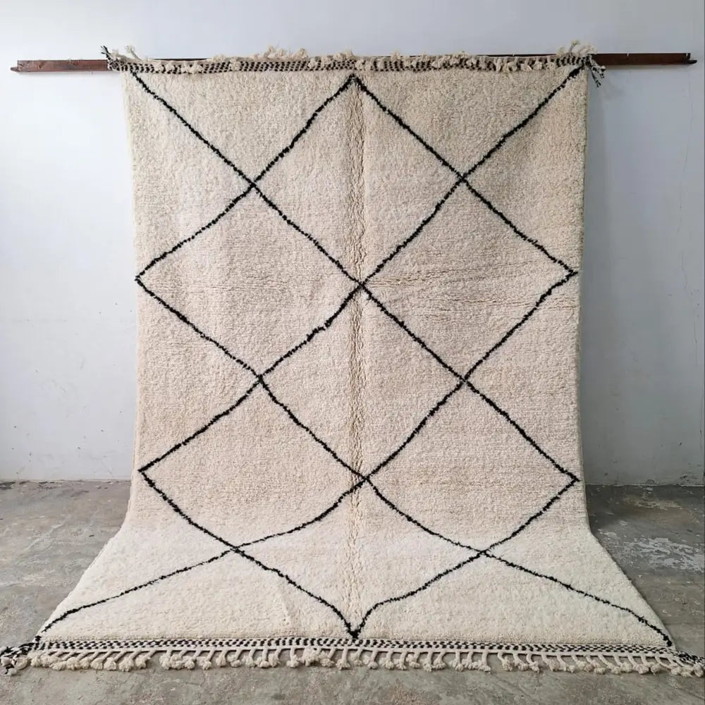 DecorBites™ Moroccan Handmade Beni Ouarain rug 3m x 2m