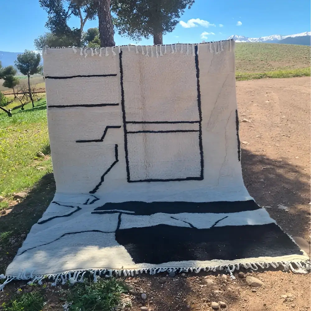 DecorBites™ Moroccan Handmade Beni Ouarain Rug 3m x 2m