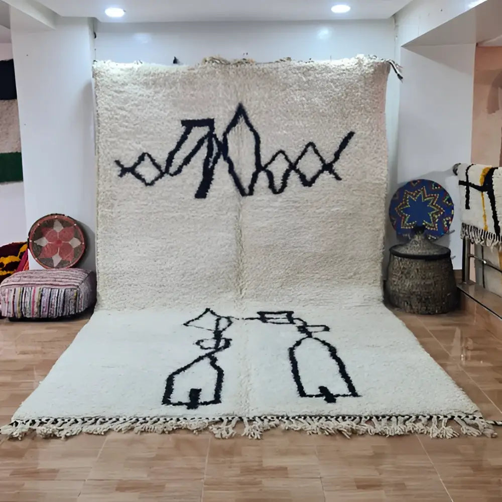DecorBites™ Moroccan Handmade Beni Ouarain Rug 3m x 2m