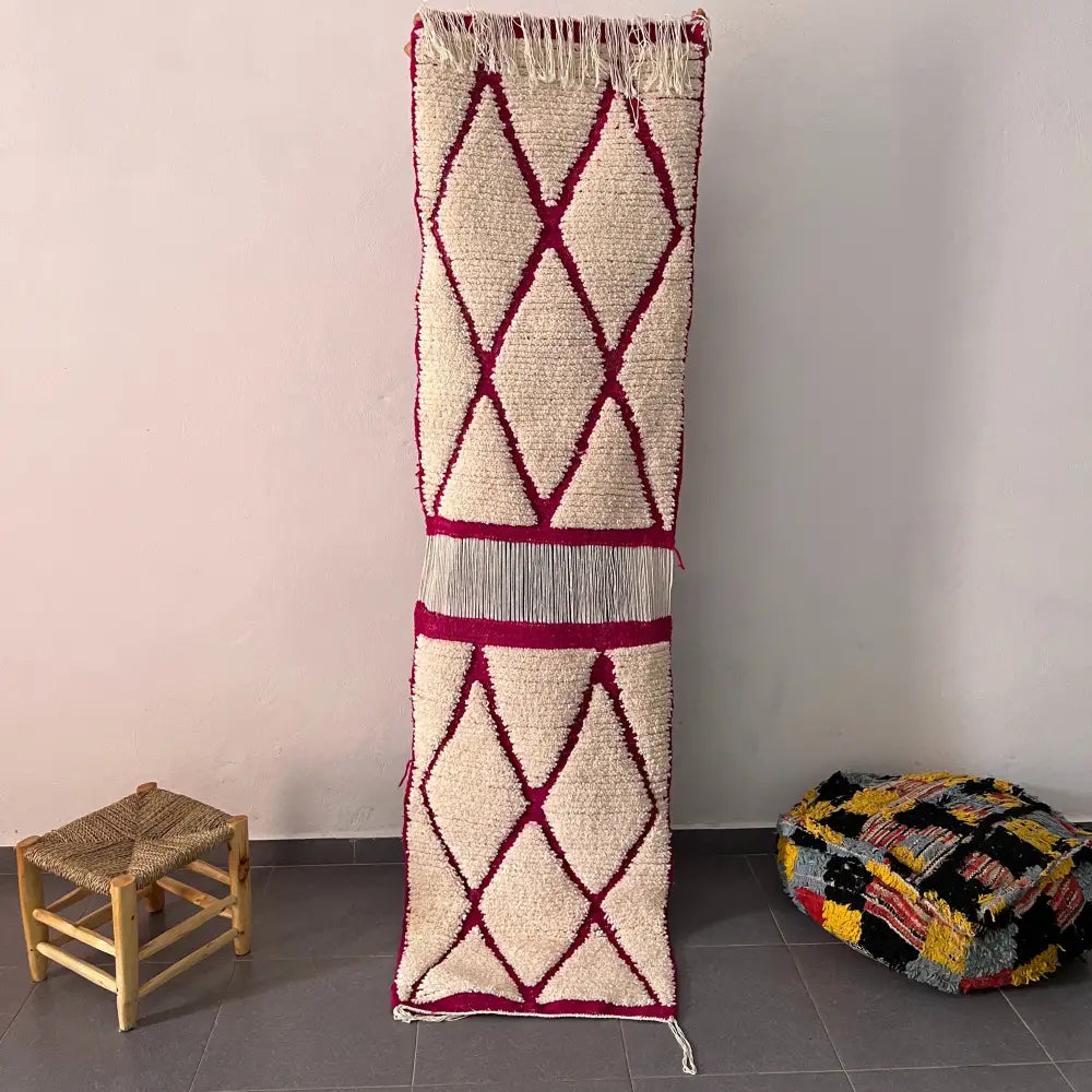 DecorBites™ Moroccan Handmade Small Beni Ouarain rug 1m / 70cm