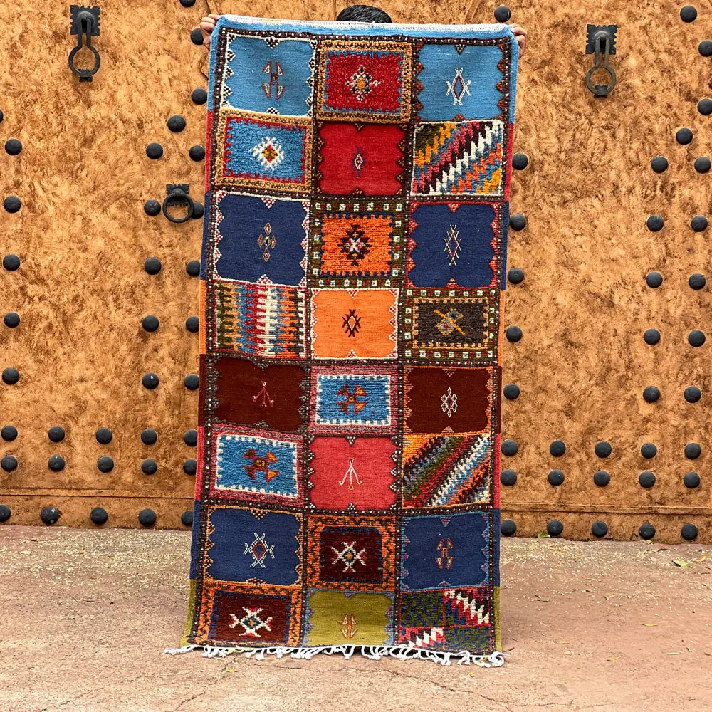 DecorBites™ Moroccan Handmade Taznakht Rug - 200cm x 70 cm