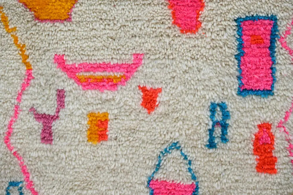 DecorBites™ Moroccan Handmade Traditional Azilal Hallway Rug 312 X 84 Cm