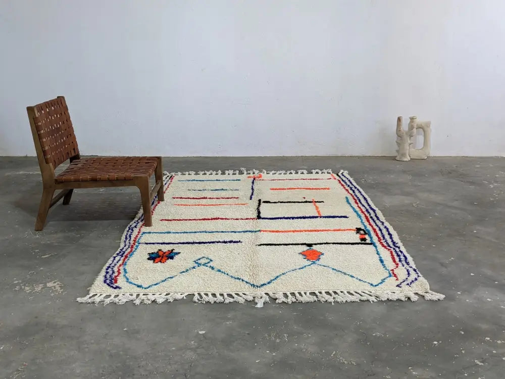 DecorBites™ Moroccan Handmade Traditional Azilal Rug 231 X 160 Cm.