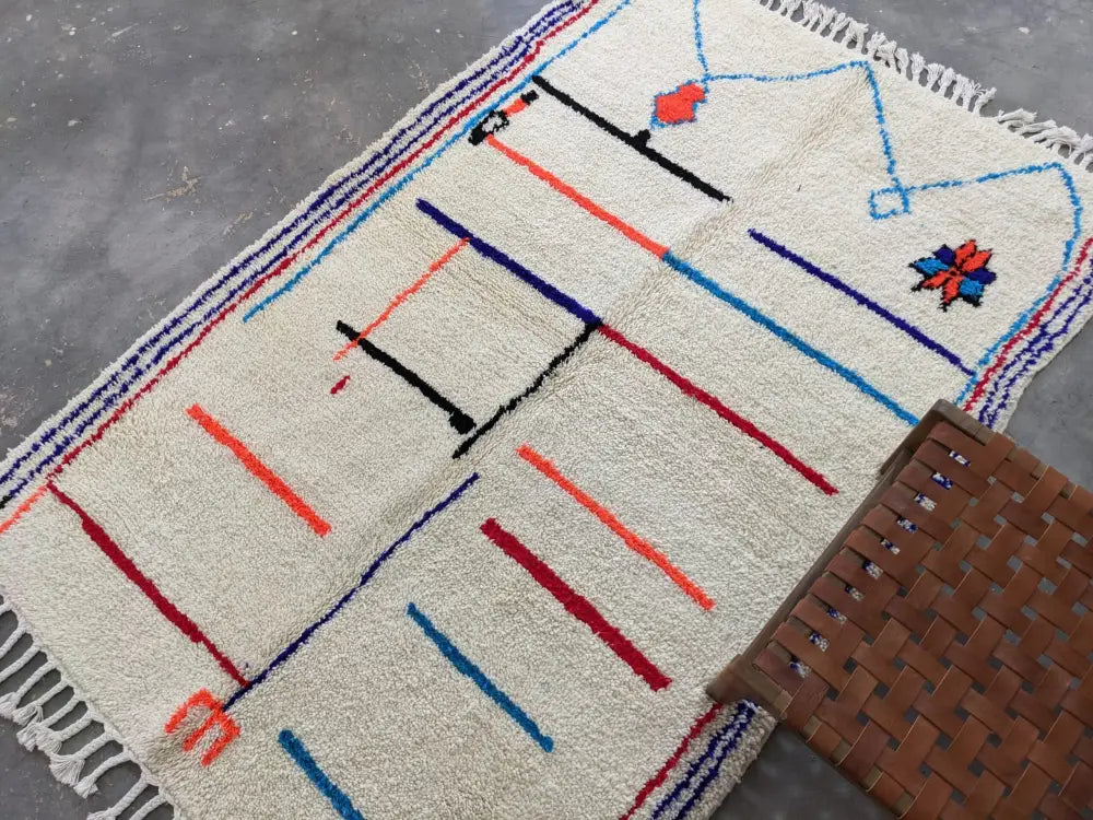 DecorBites™ Moroccan Handmade Traditional Azilal Rug 231 X 160 Cm.