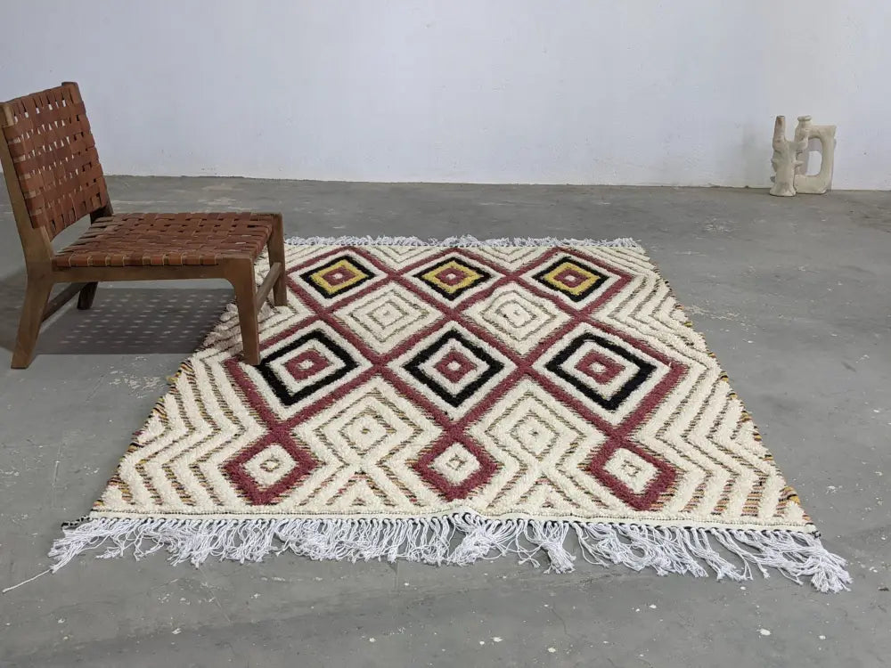DecorBites™ Moroccan Handmade Traditional Azilal Rug 235 X 154 Cm