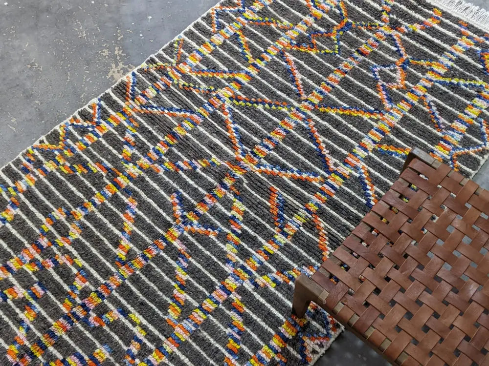DecorBites™ Moroccan Handmade Traditional Azilal Rug 236 X 136 Cm