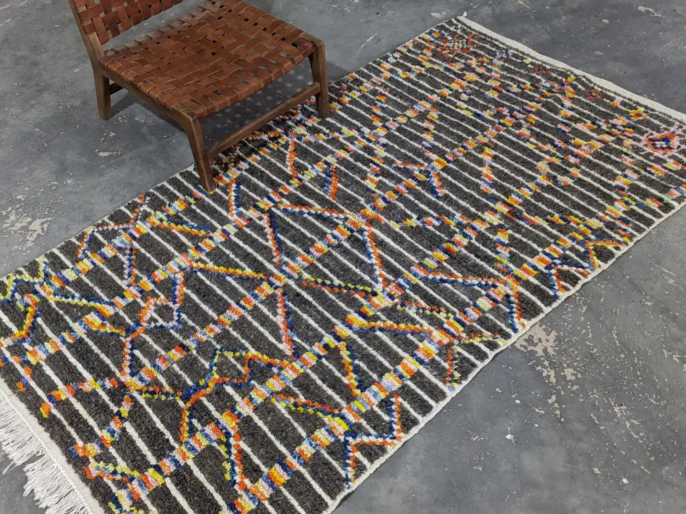 DecorBites™ Moroccan Handmade Traditional Azilal Rug 236 X 136 Cm