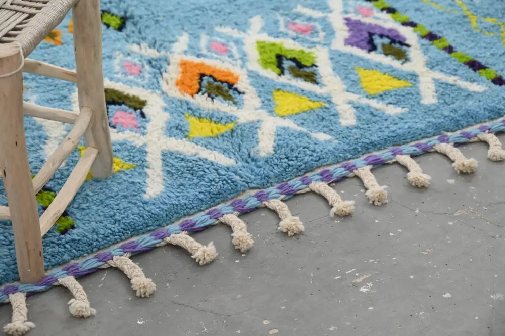 DecorBites™ Moroccan Handmade Traditional Azilal Rug 236 X 160 Cm
