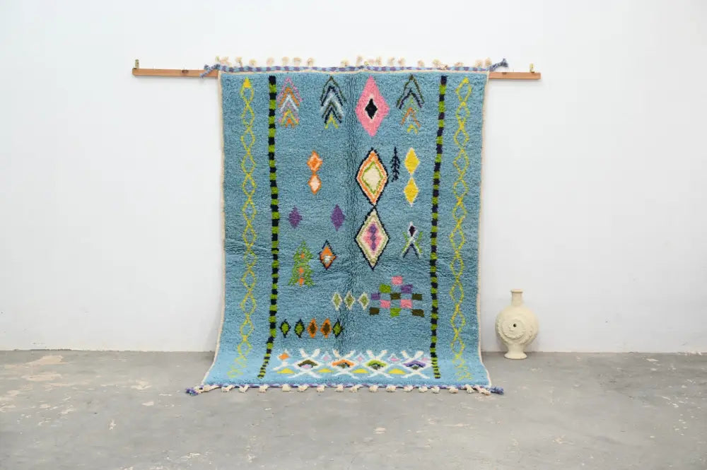 DecorBites™ Moroccan Handmade Traditional Azilal Rug 236 X 160 Cm