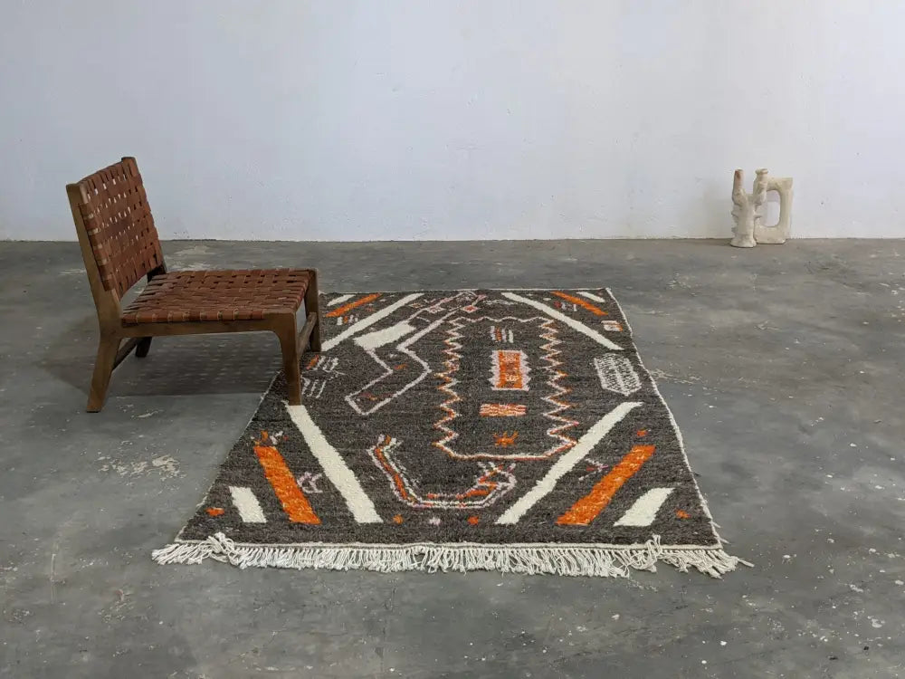 DecorBites™ Moroccan Handmade Traditional Azilal Rug 244 X 130 Cm