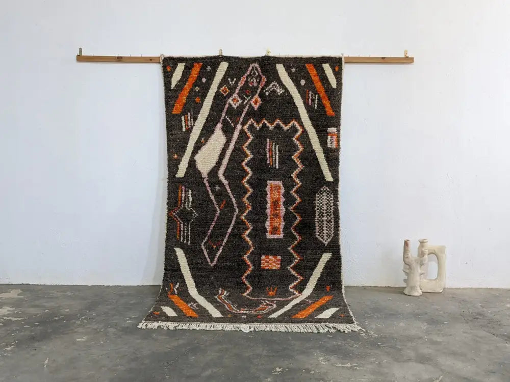 DecorBites™ Moroccan Handmade Traditional Azilal Rug 244 X 130 Cm