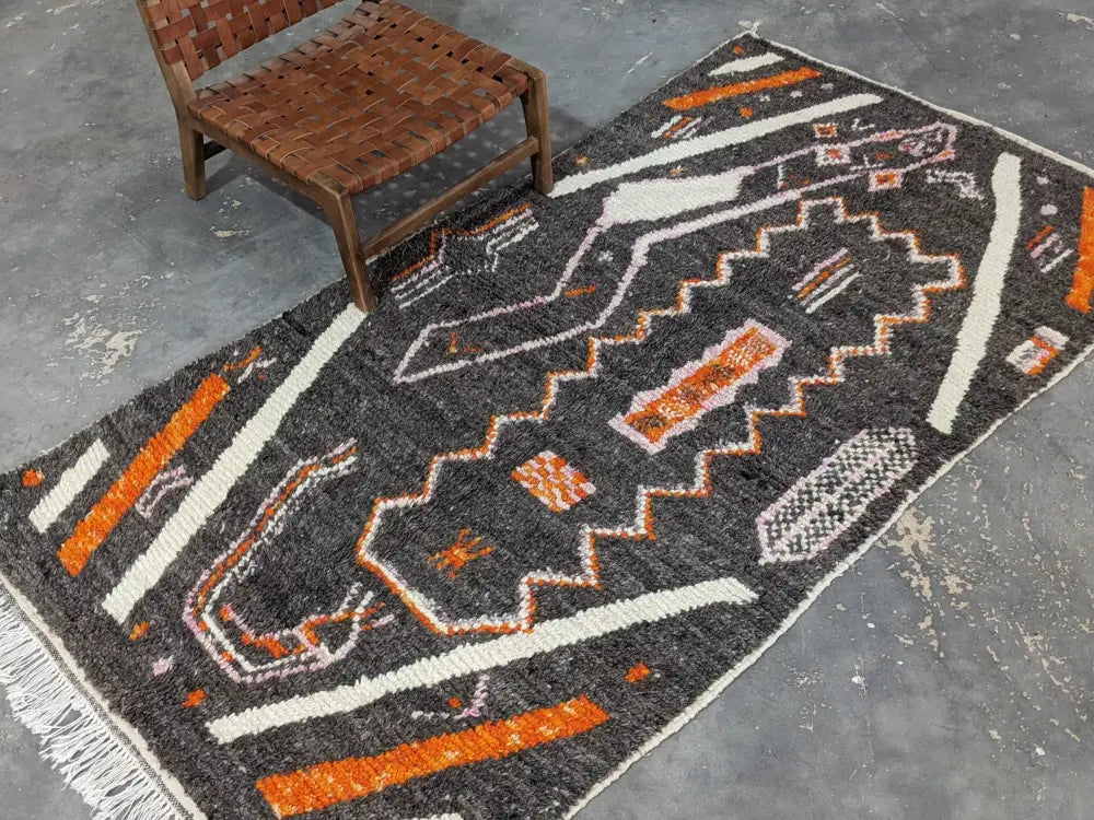 DecorBites™ Moroccan Handmade Traditional Azilal Rug 244 X 130 Cm