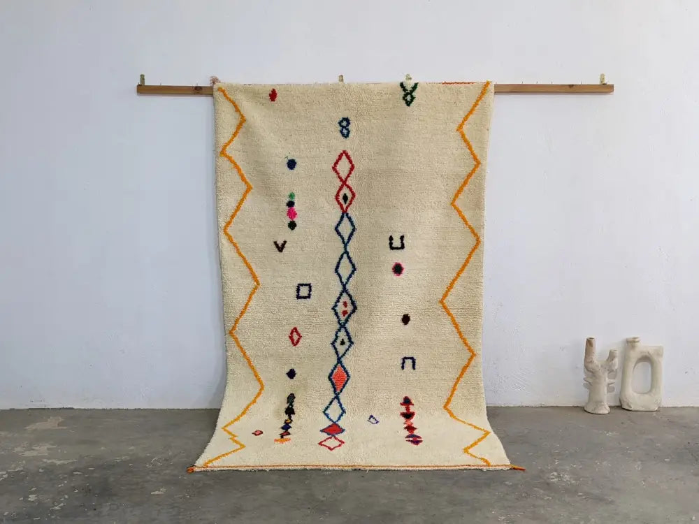 DecorBites™ Moroccan Handmade Traditional Azilal Rug 246 X 143 Cm