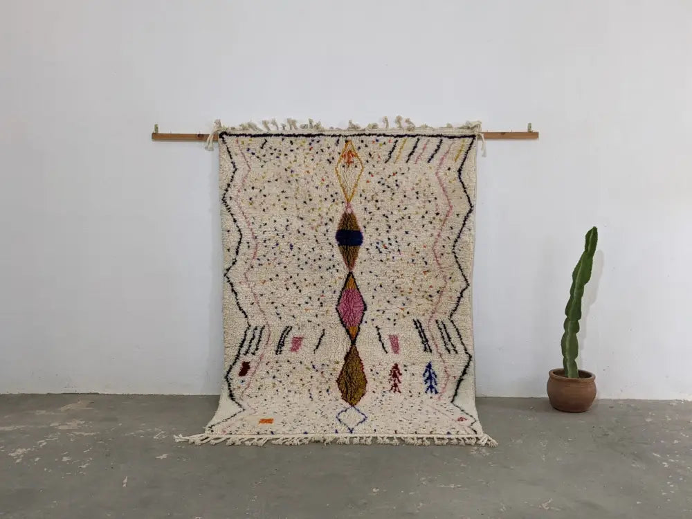 DecorBites™ Moroccan Handmade Traditional Azilal Rug 246 X 166 Cm