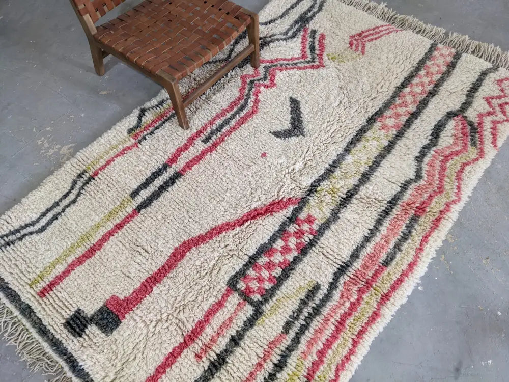 DecorBites™ Moroccan Handmade Traditional Azilal Rug 250 X 155 Cm