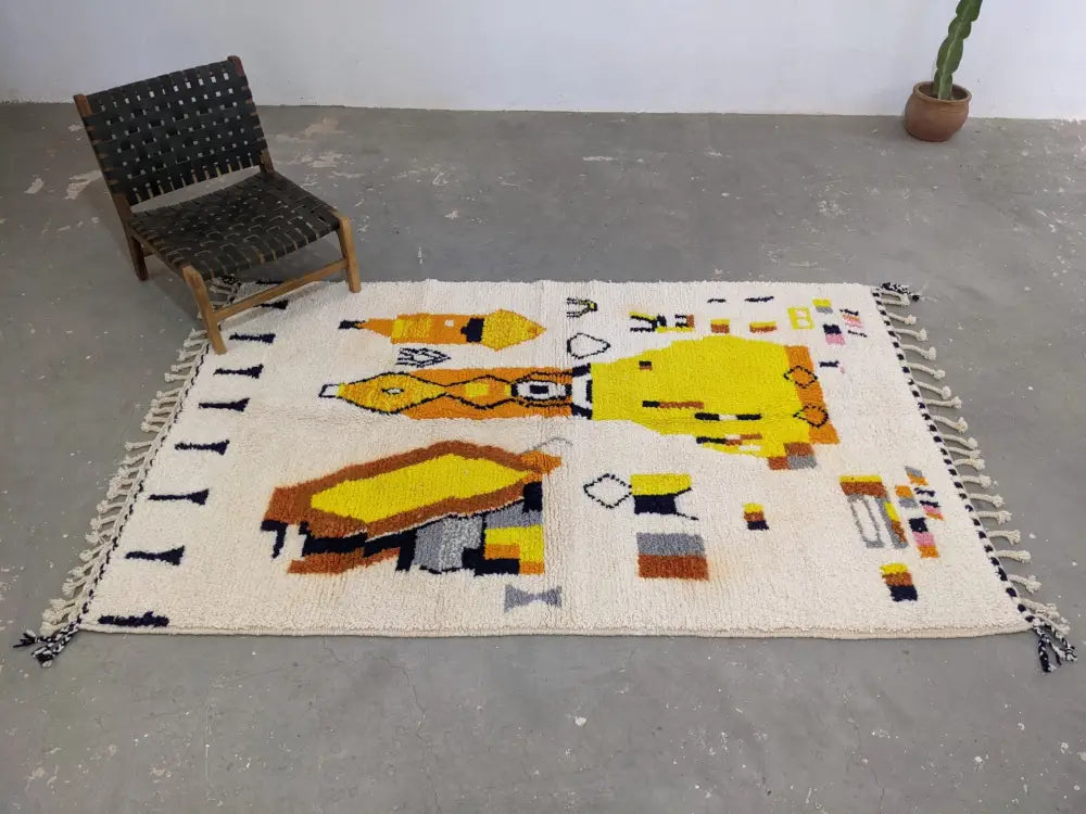 DecorBites™ Moroccan Handmade Traditional Azilal Rug 250 x 162 cm