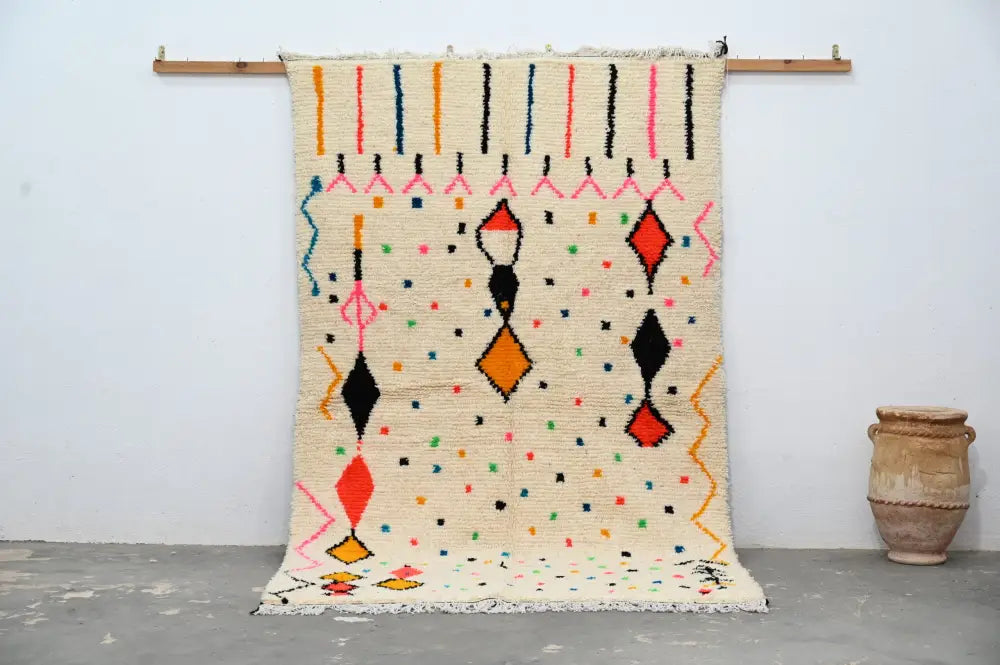 DecorBites™ Moroccan Handmade Traditional Azilal Rug 251 X 152 Cm