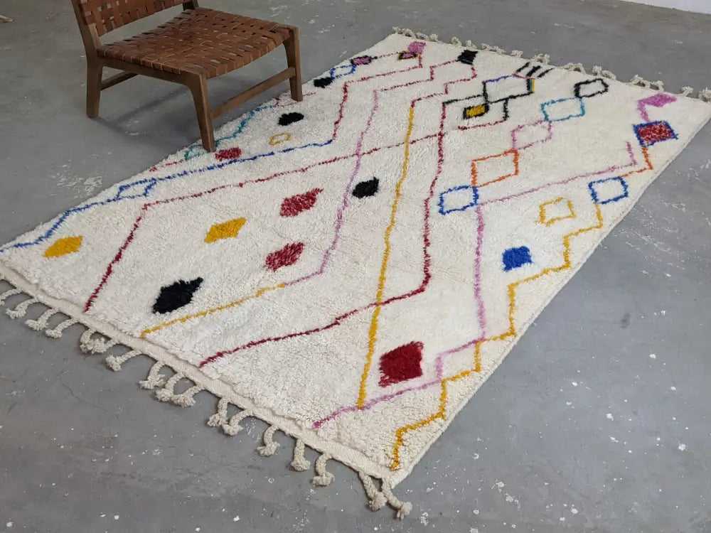 DecorBites™ Moroccan Handmade Traditional Azilal Rug 252 X 160 Cm