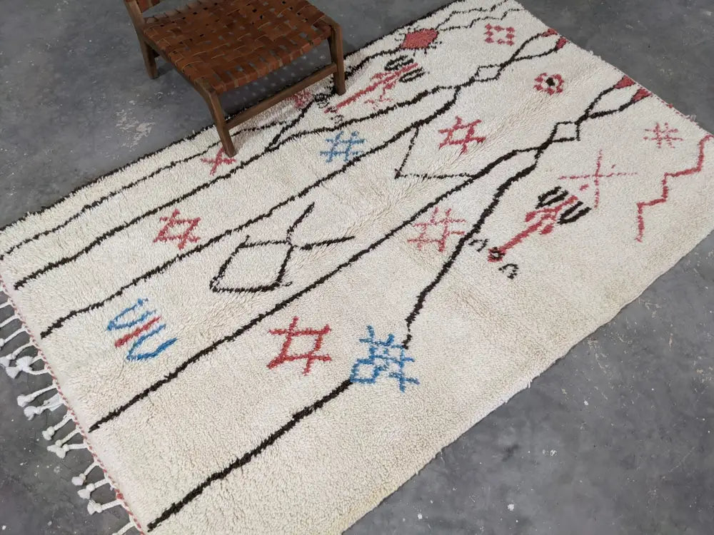 DecorBites™ Moroccan Handmade Traditional Azilal Rug 253 X 165 Cm