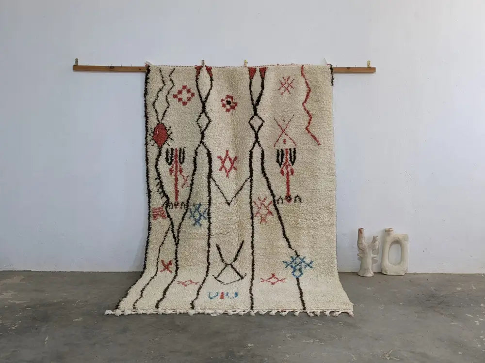 DecorBites™ Moroccan Handmade Traditional Azilal Rug 253 X 165 Cm