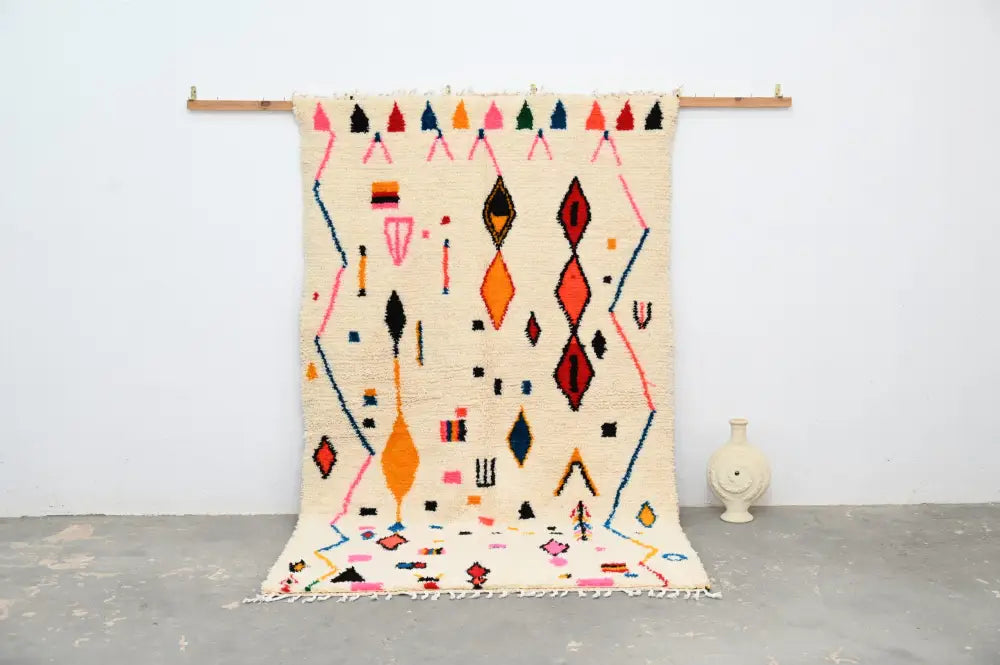 DecorBites™ Moroccan Handmade Traditional Azilal Rug 256 X 155 Cm