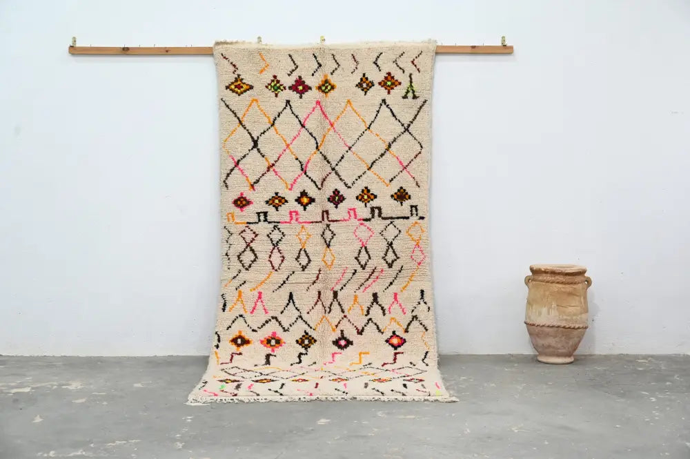 DecorBites™ Moroccan Handmade Traditional Azilal Rug 258 X 120 Cm