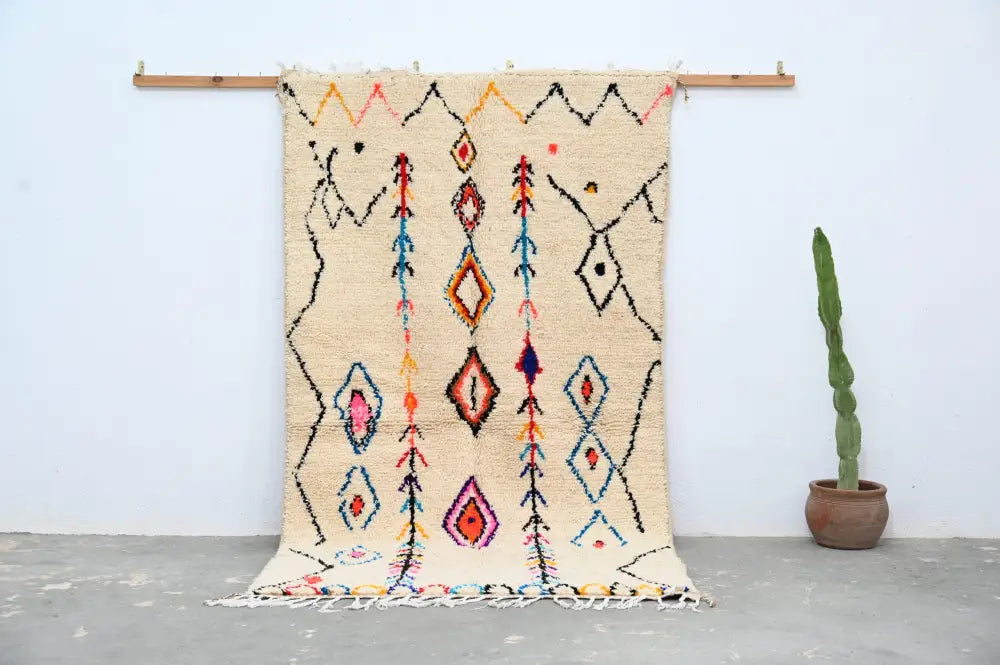 DecorBites™ Moroccan Handmade Traditional Azilal Rug 260 X 145 Cm