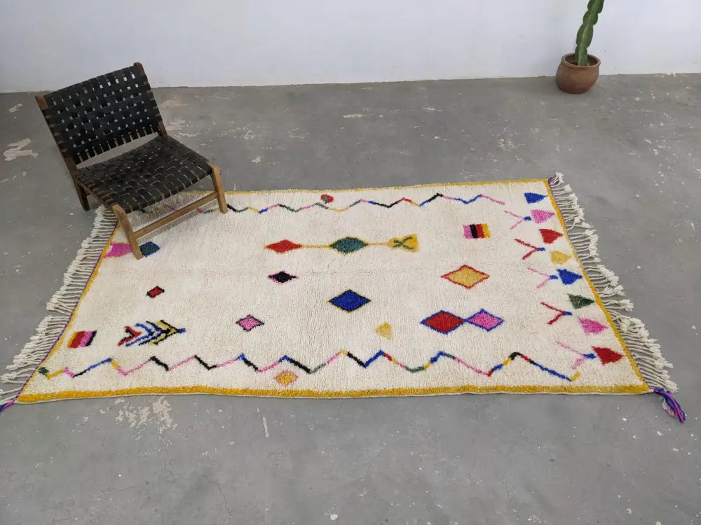 DecorBites™ Moroccan Handmade Traditional Azilal Rug 260 X 148 Cm