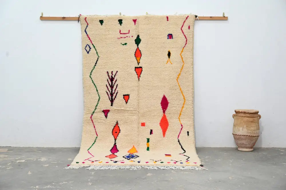 DecorBites™ Moroccan Handmade Traditional Azilal Rug 260 X 148 Cm