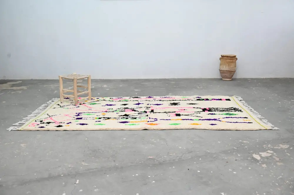 DecorBites™ Moroccan Handmade Traditional Azilal Rug 274 X 145 Cm