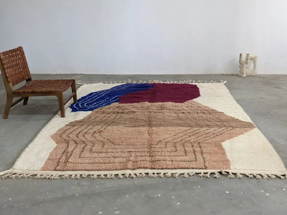سجادة أزلال مغربية تقليدية مصنوعة يدويًا من DecorBites™ مقاس 310 × 220 سم