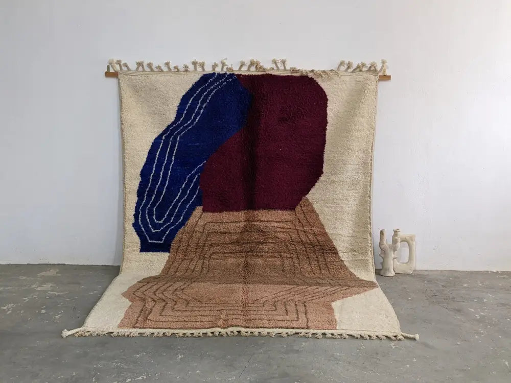 سجادة أزلال مغربية تقليدية مصنوعة يدويًا من DecorBites™ مقاس 310 × 220 سم