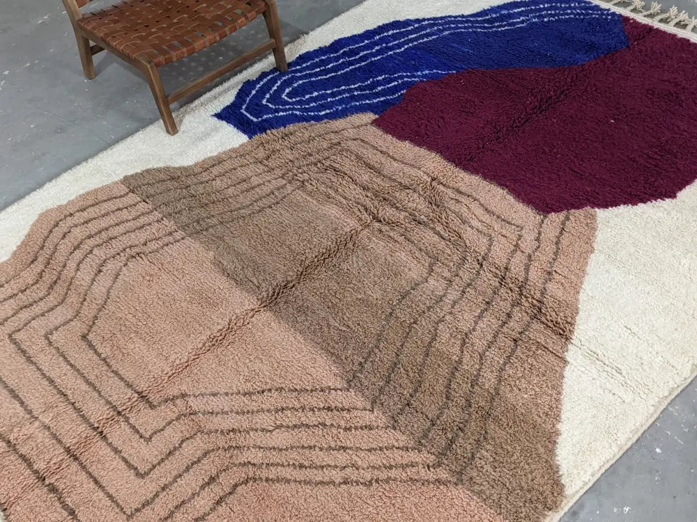 سجادة أزلال مغربية تقليدية مصنوعة يدويًا من DecorBites™ مقاس 310 × 220 سم