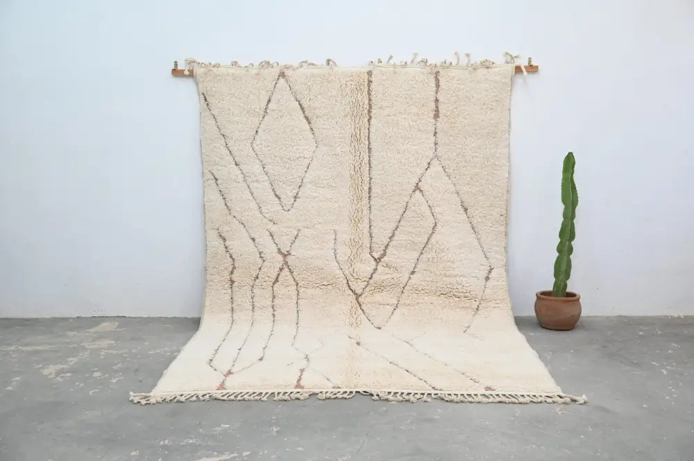 DecorBites™ Moroccan Handmade Traditional Beni Ouarain Carpet 283 X 211 Cm