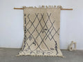 DecorBites™ Moroccan Handmade Traditional Beni Ouarain Rug 244 X 157 Cm