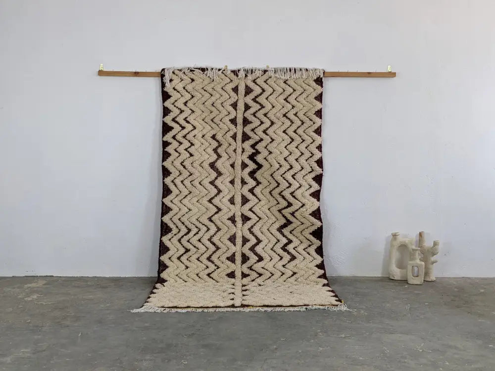DecorBites™ Moroccan Handmade Traditional Beni Ouarain Rug 252 X 137 Cm