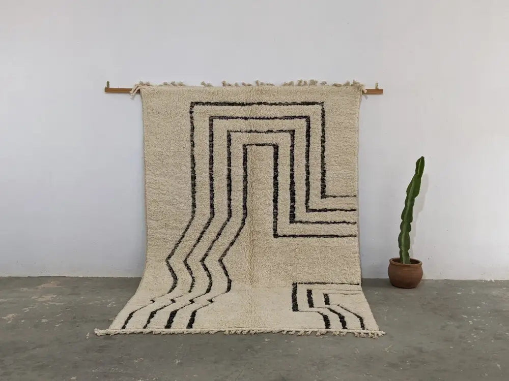 DecorBites™ Moroccan Handmade Traditional Beni Ouarain Rug 285 X 194 cm