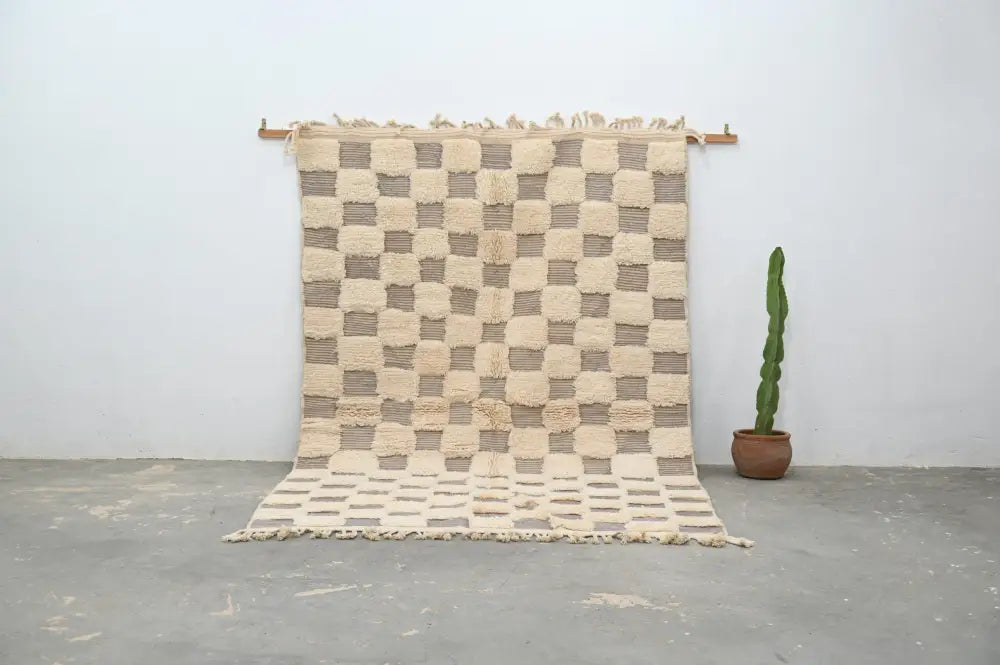 Tapis marocain traditionnel fait main Beni Ouarain DecorBites™ 300 X 203 cm